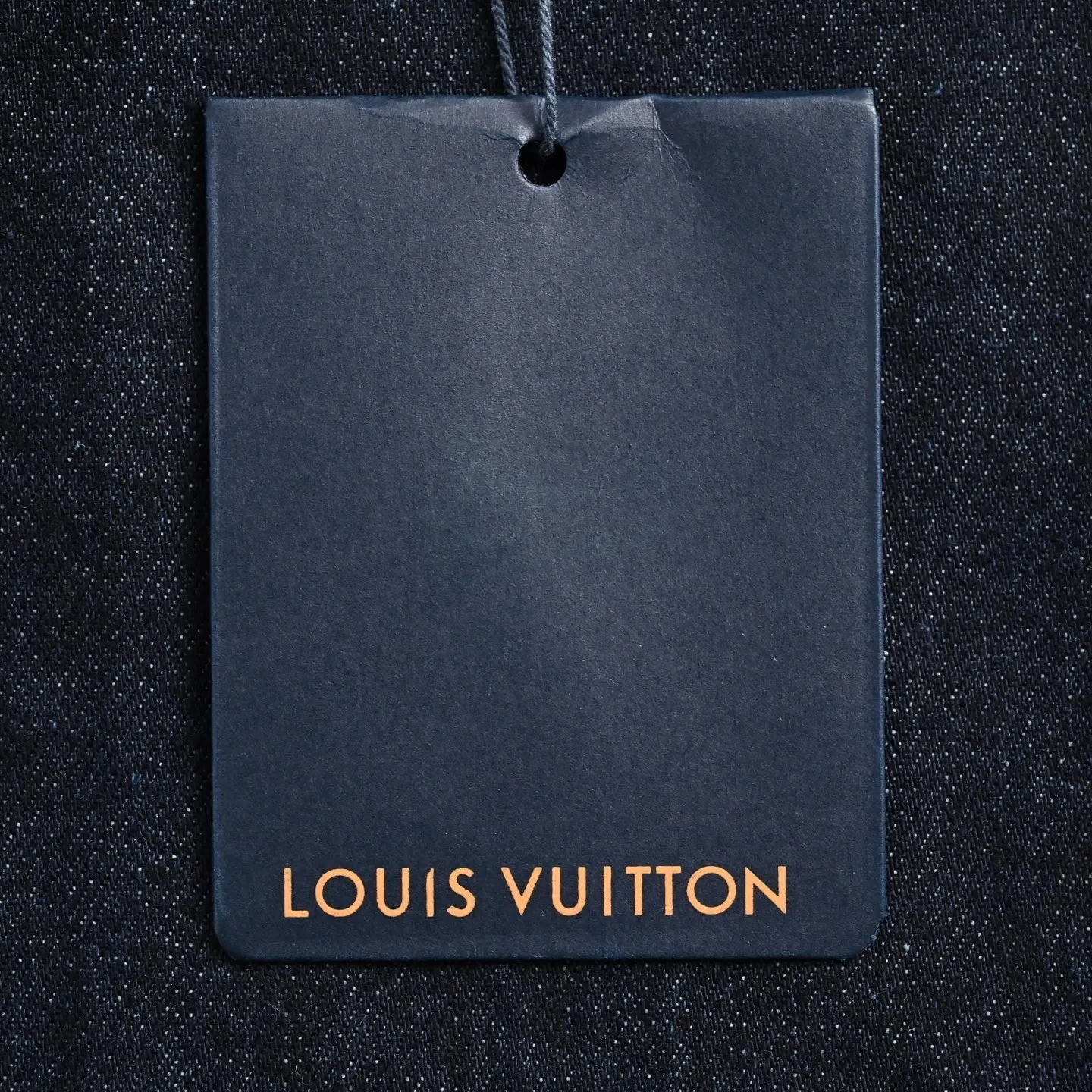 Louis Vuitton/Louis Vuitton leather logo denim shorts